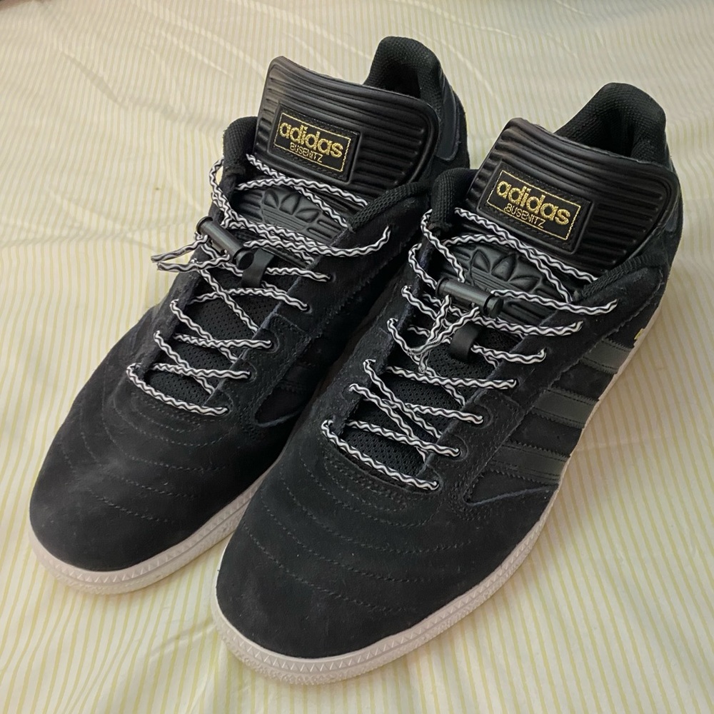 Adidas Busenitz Signature Shoes. Blk/Blk/Gld. 11.5